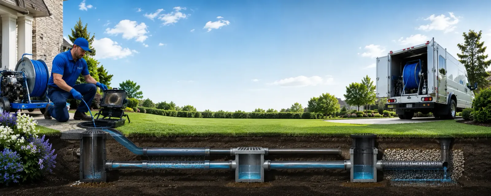 Outdoor drain cleaning information for Lansing, OH